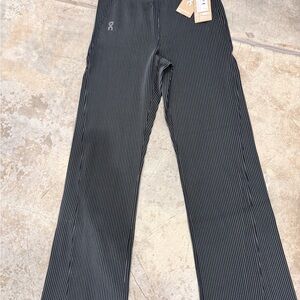 On Running Black Pinstripe Athletic Pants